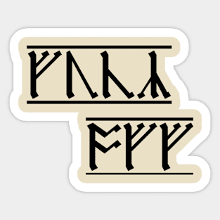 Rude Runes - Anglo-Saxon curse (5) Sticker